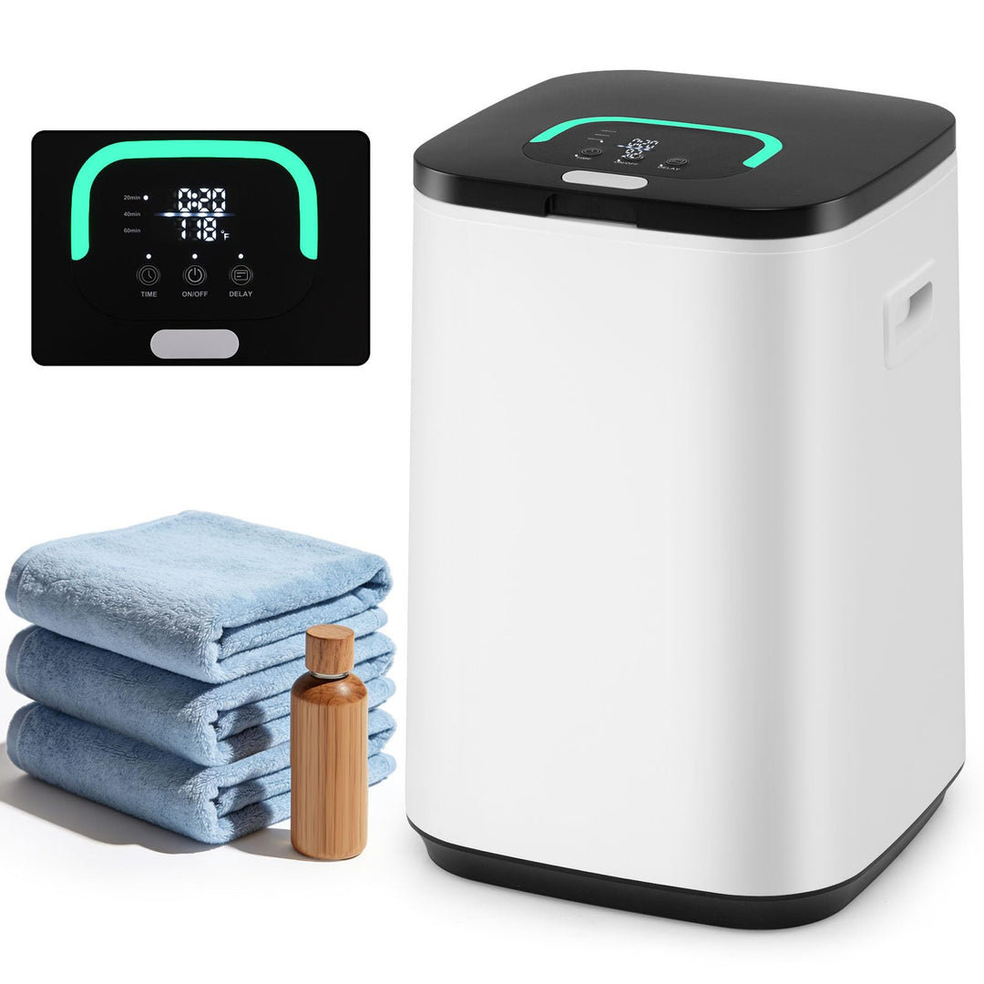 Giantex 23L Large Hot Towel Heater with Rapid Heating and Adjustable Timer