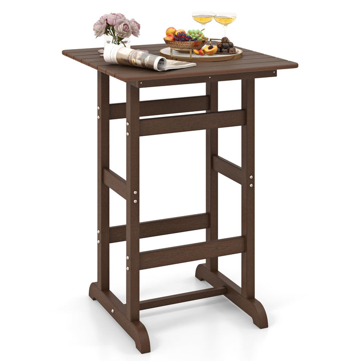 Giantex  42" Height HDPE Square Pub Table