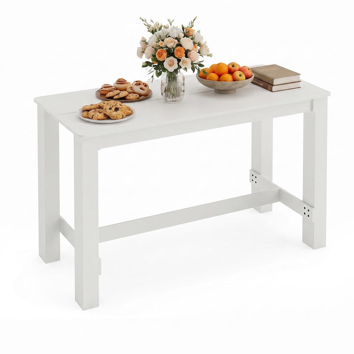 GIANTEX 55-Inches Wooden Dining Table for 4-6 People, Kitchen Table