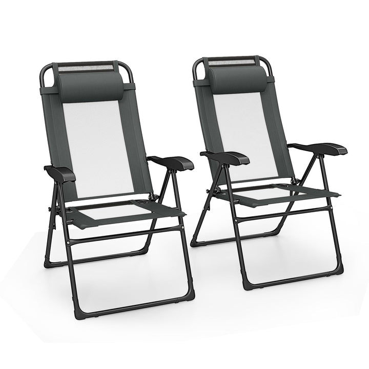 Giantex Folding Patio Chairs Set