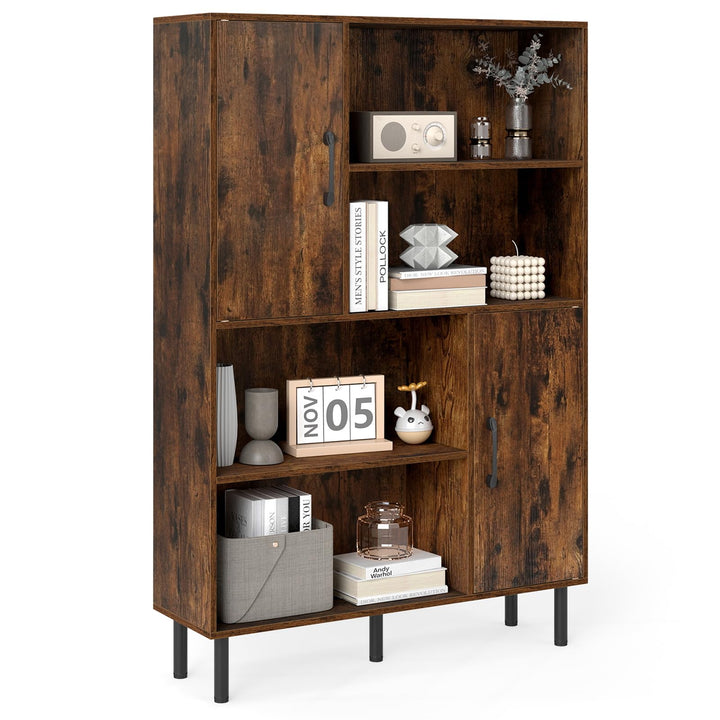Giantex 47 Inches Storage Cabinet with Doors for Living Room