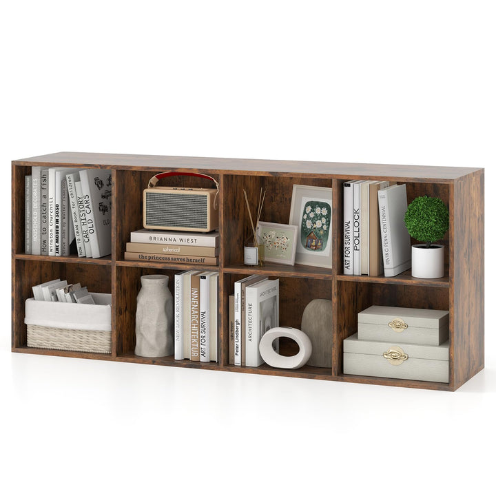 Giantex Floor Standing Bookshelf with Storage and 2 Anti Tipping Kits