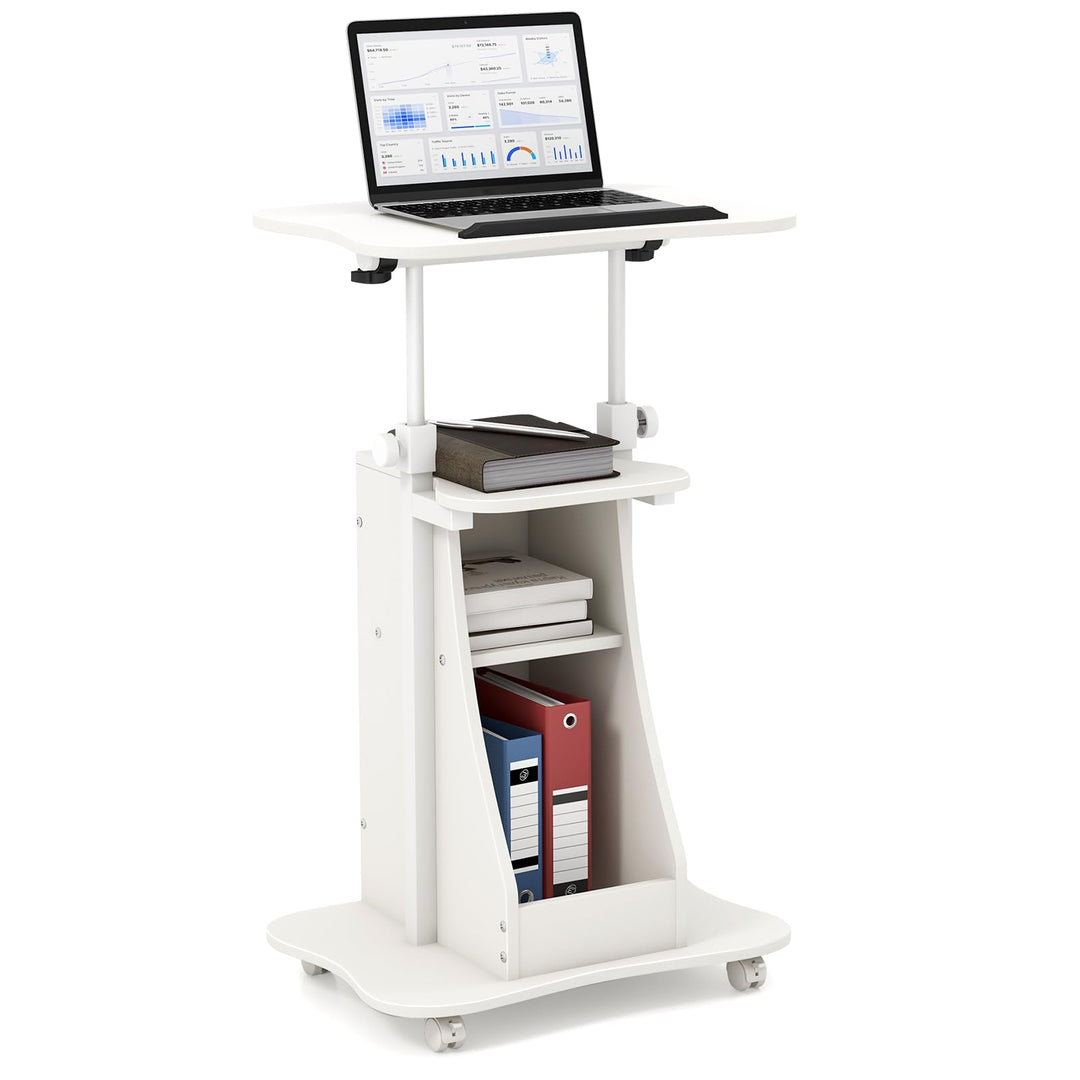 Giantex Mobile Podium Stand