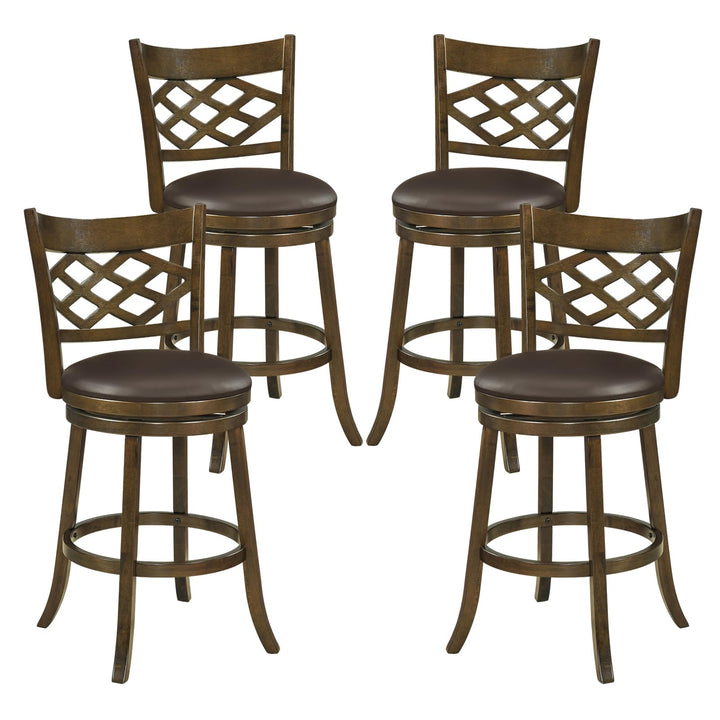 Giantex Swivel Bar Stools Set of 2/4 26"/31" Bar Height Chairs