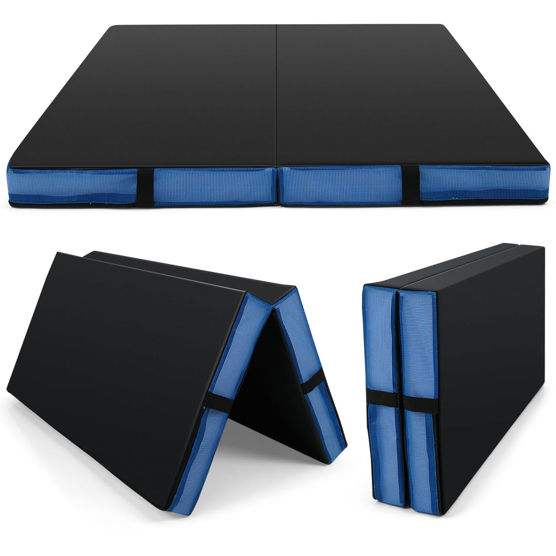 Giantex 4' x 4' Folding Gymnastics Mat with Carry Handles