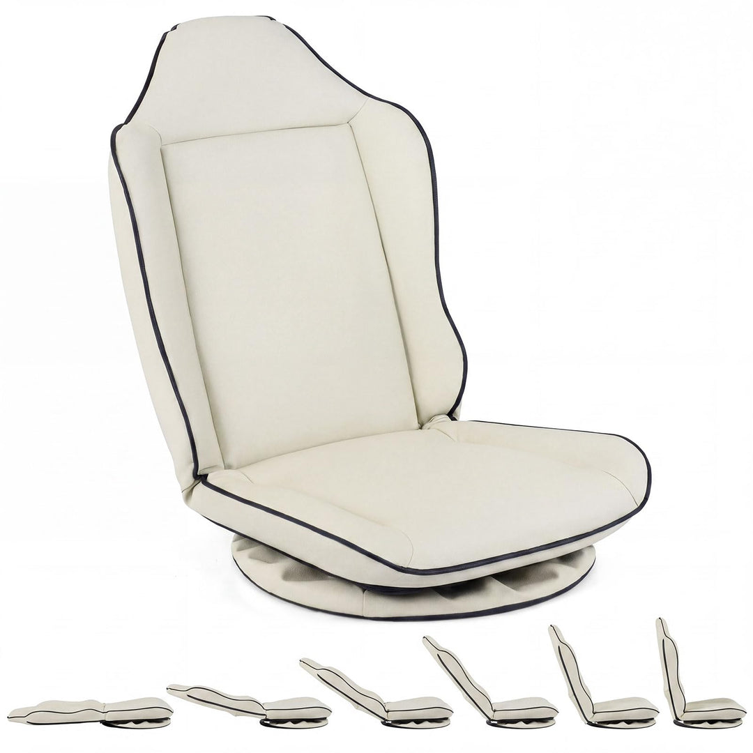 Giantex 360° Gaming Chair Foldable Reclining Lounge Chair with Padded Seat Cushion