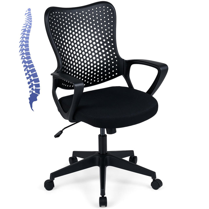 Gianetx Ergonomic Office Chair w/Breathable Butterfly Back &amp; Integrated Armrests (1/2)