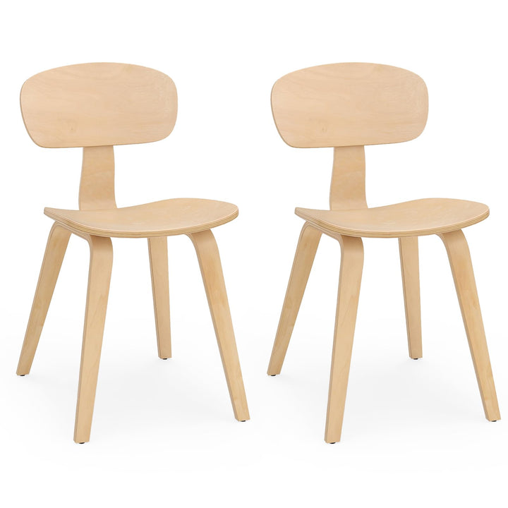 Giantex Modern Dining Chair Set of 2/4 with Wide Seat