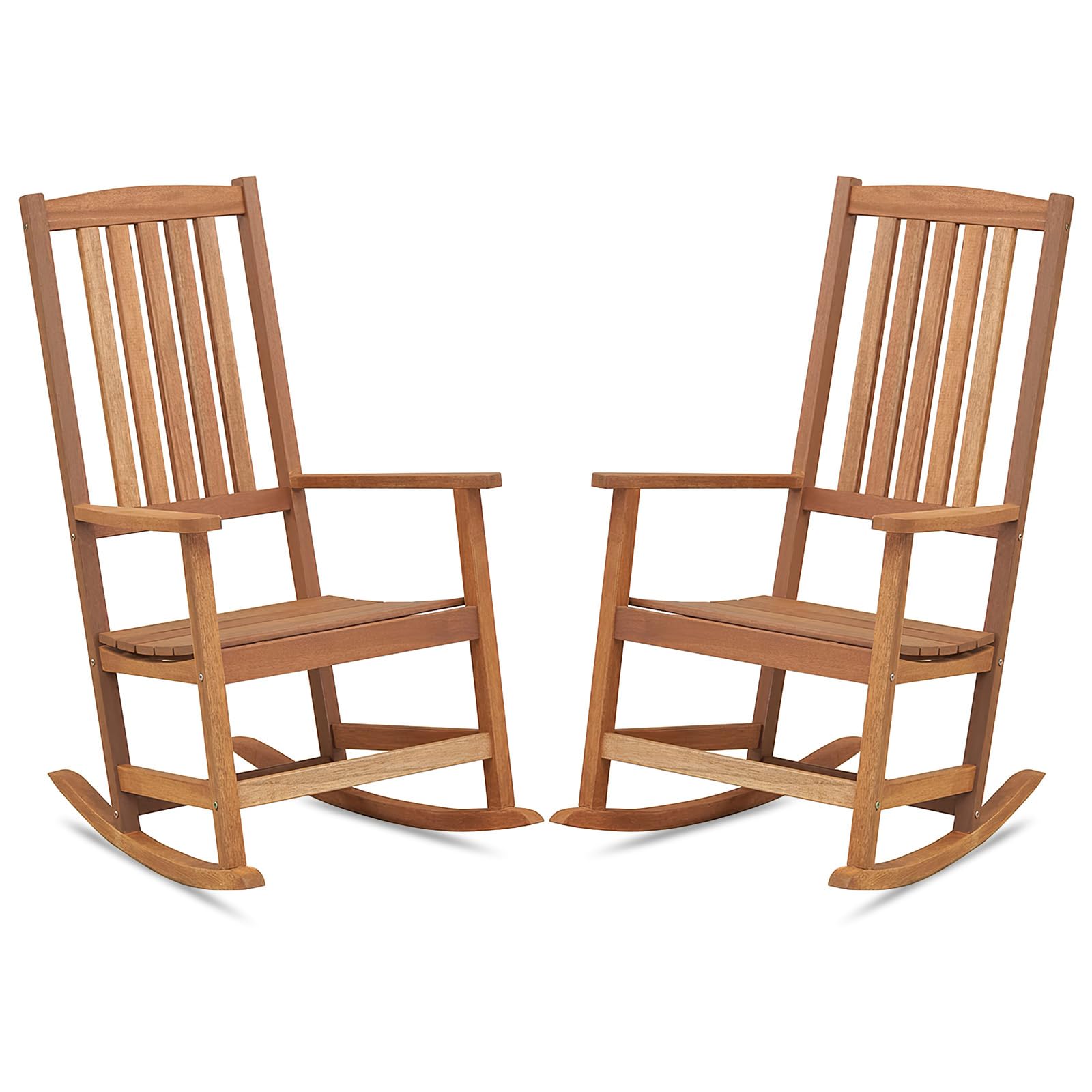 Giantex Outdoor Rocking Chair, High Back Patio Rocker