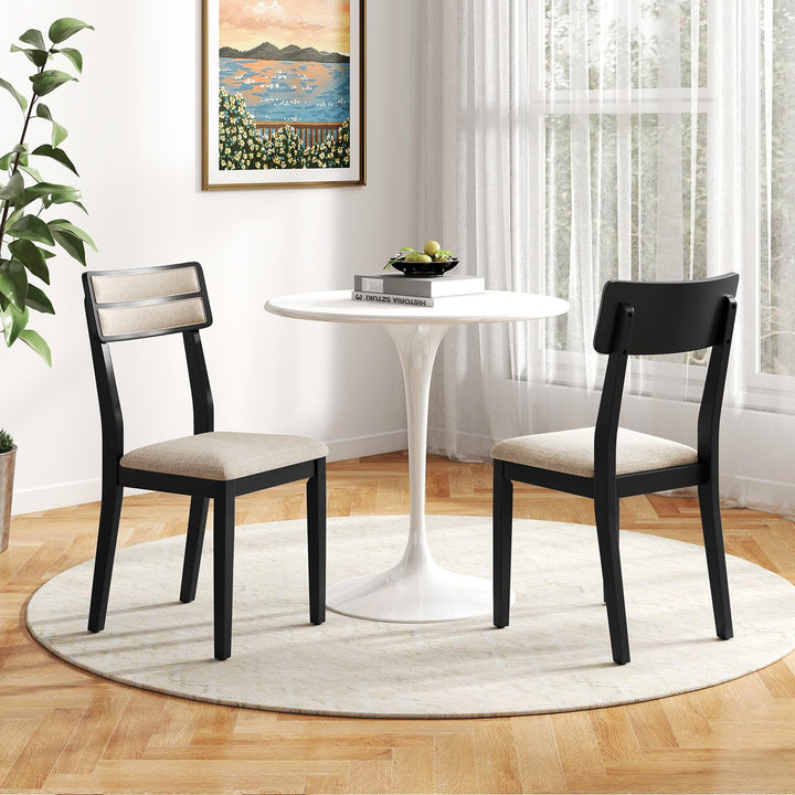 Giantex Modern Dining Chairs Set of 2/4 Upholstered Kitchen Chair