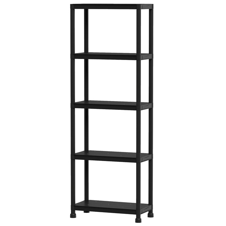 Giantex 5-Tier Heavy-Duty Plastic Storage Shelves (24" x 12.5" x 69")