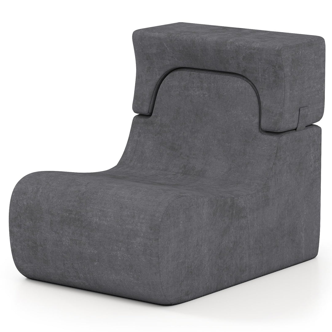 Giantex Floor Chair for Adults, Lazy Sofa with Detachable Headrest
