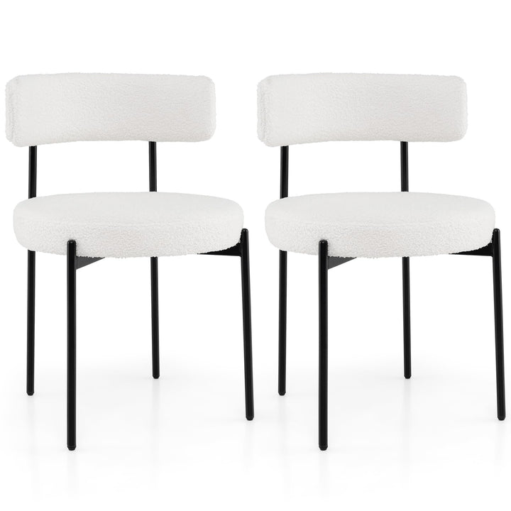 Giantex Boucle Dining Chairs Set of 2