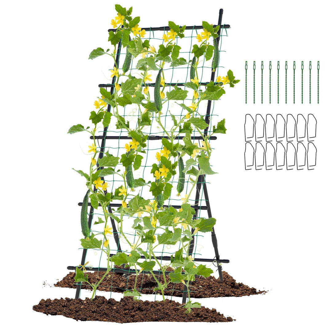 trellis for climbing plants outdoor Giantex Cucumber Trellis, Trellis for Climbing Plants Outdoor – Giantexus