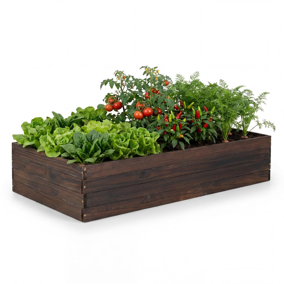 Giantex 45" x 23" Fir Wood Raised Garden Bed (1/2)