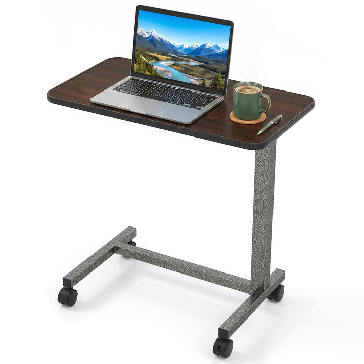 Giantex Overbed Table with Lockable Rolling Wheels