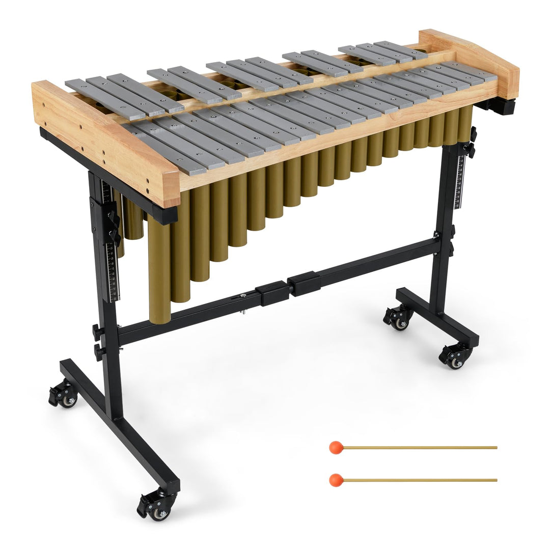 Giantex 32 Note Glockenspiel Marimba with Adjustable Stand &amp; Wheels