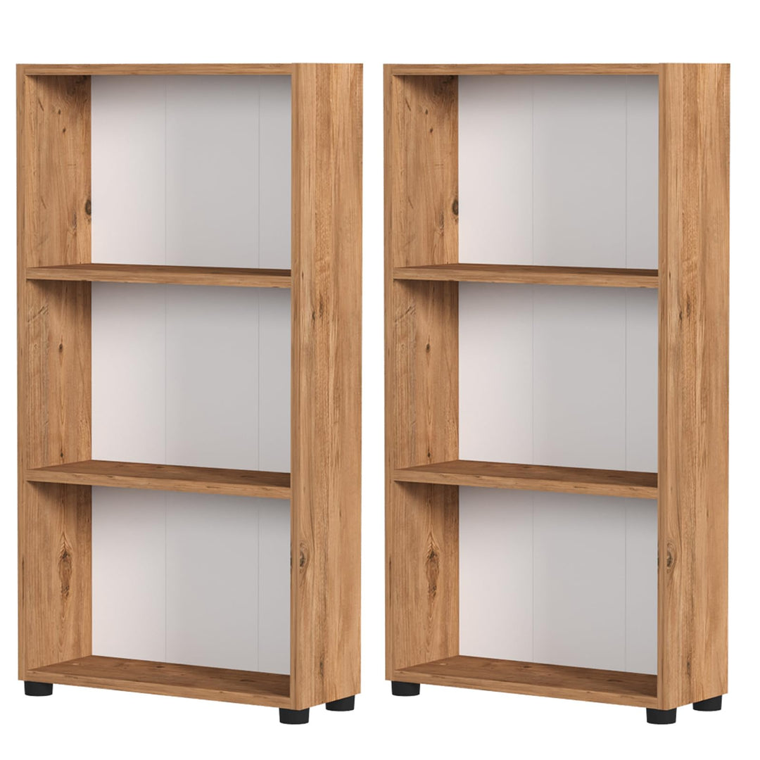 Giantex 3-Tier Bookcase with Anti-Tipping Kit for Living Room