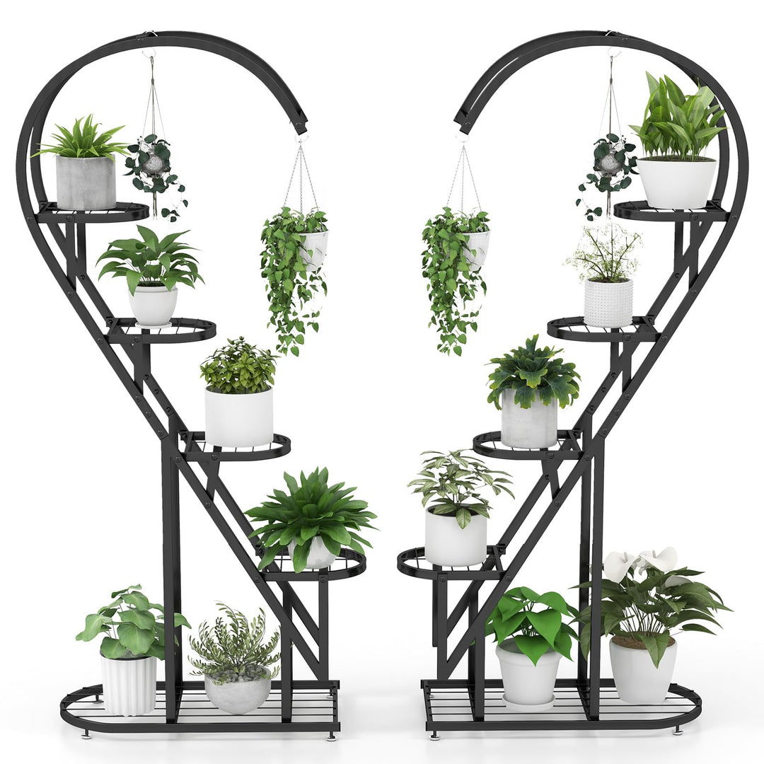 Giantex 5 Tier Metal Plant Stand Indoor