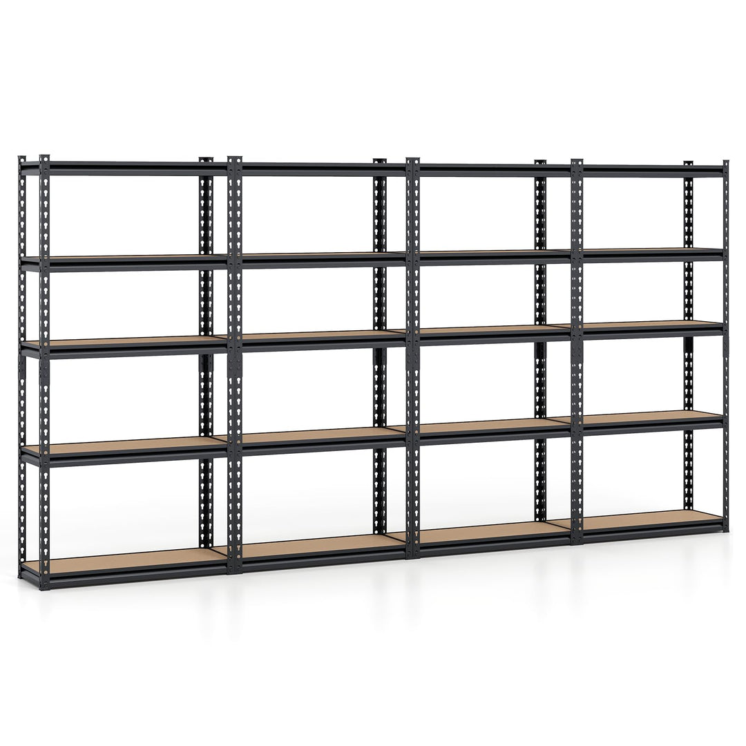 Giantex 5-Tier Metal Storage Shelves Heavy Duty Garage Shelving Units(1/2/3/4,30" W x 12" D x 60" H)