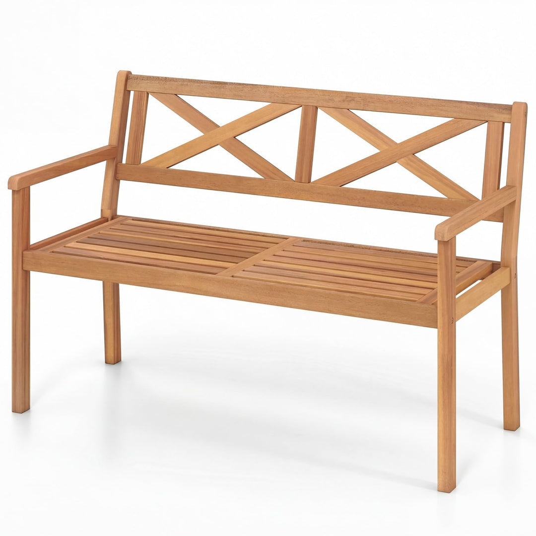 Giantex 47" 2-Person Outdoor Bench