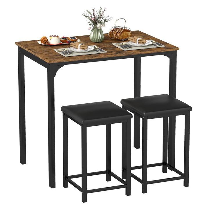 Giantex 3 Piece Dining Table Set with 32.5" Counter-Height table