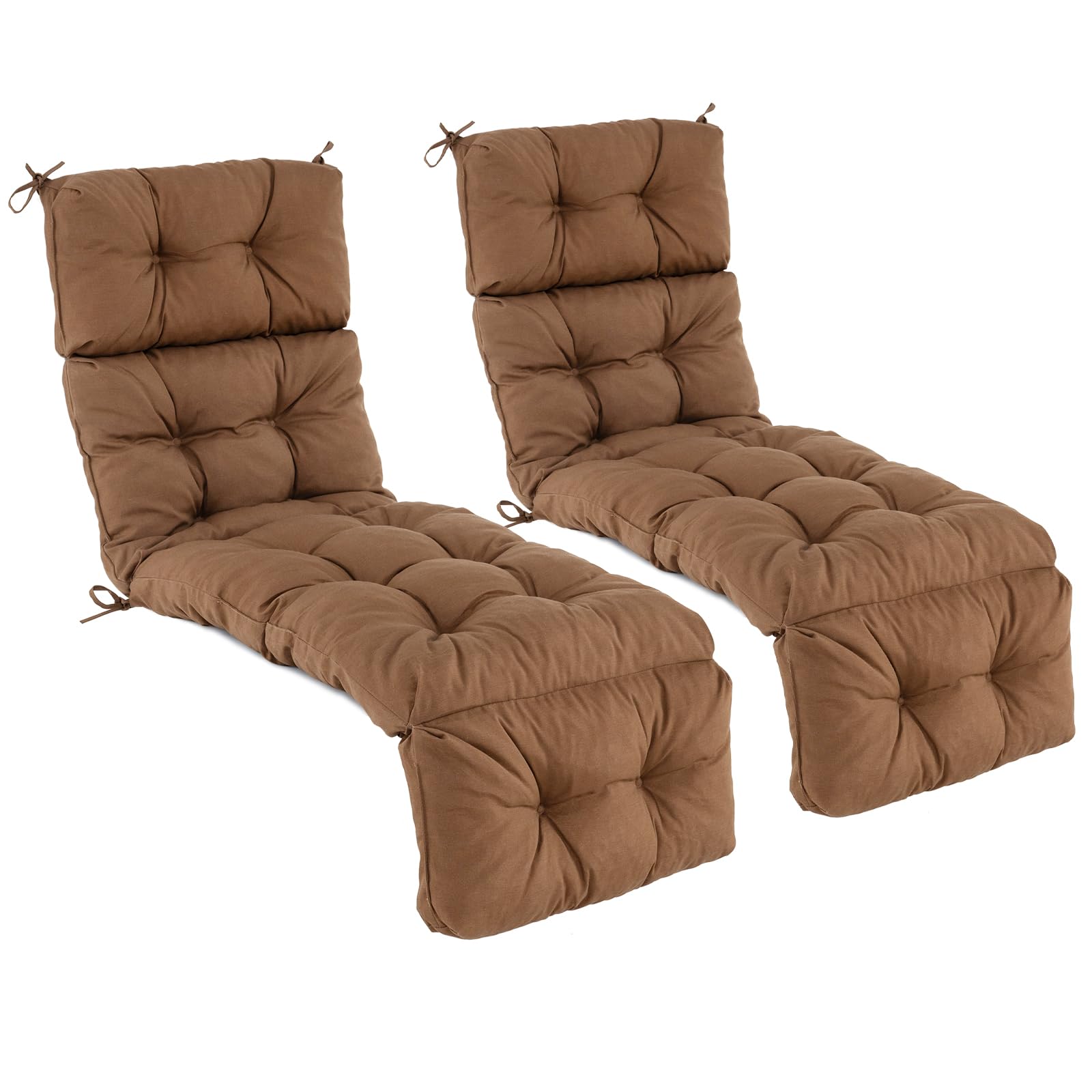 Giantex Set of 1/2/4 Lounge Chair Cushion(73X22X4 Inch)