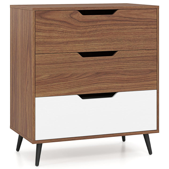 Giantex 3-Drawer Rustic Farmhouse Wooden Storage Dresser