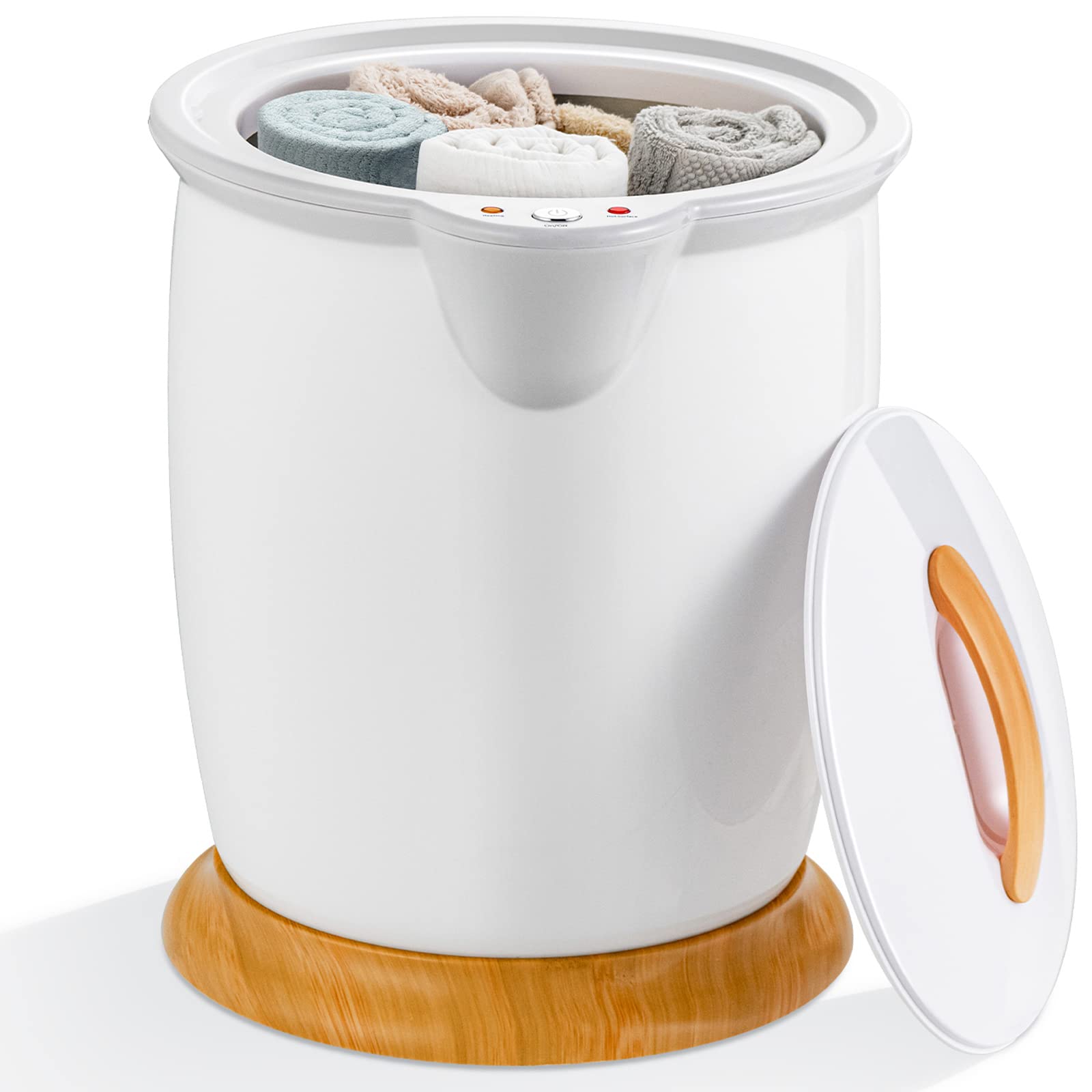 Giantex Towel Warmer Bucket 20L, Bathroom Towel Heater with Lid