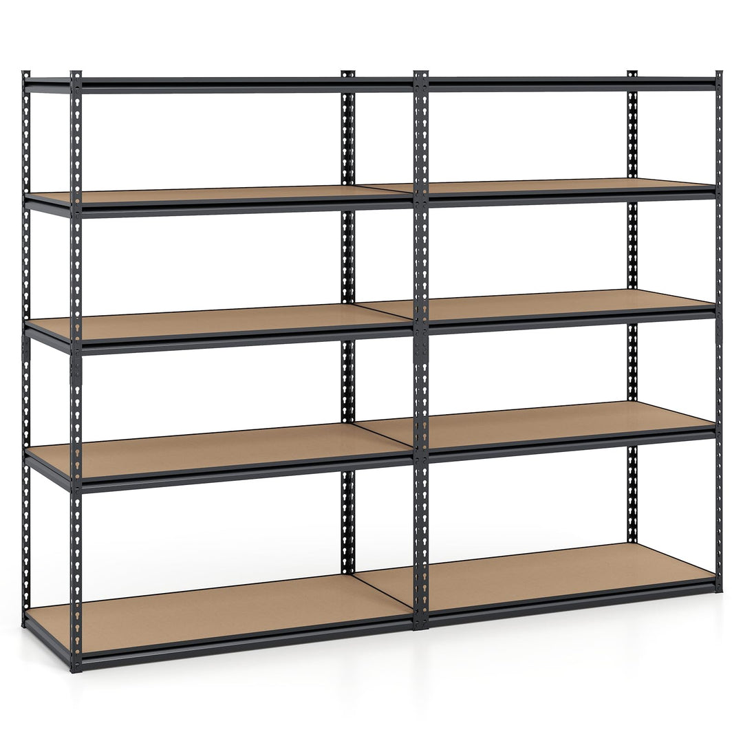 Giantex 5-Tier Metal Storage Shelves Heavy Duty Garage Shelving Units(1/2/3/4,48" W x 24" D x 72" H)