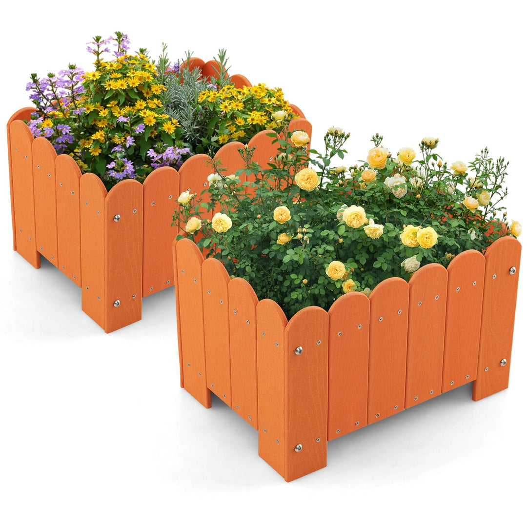 Giantex 2 Pack Rectangular Planter Box