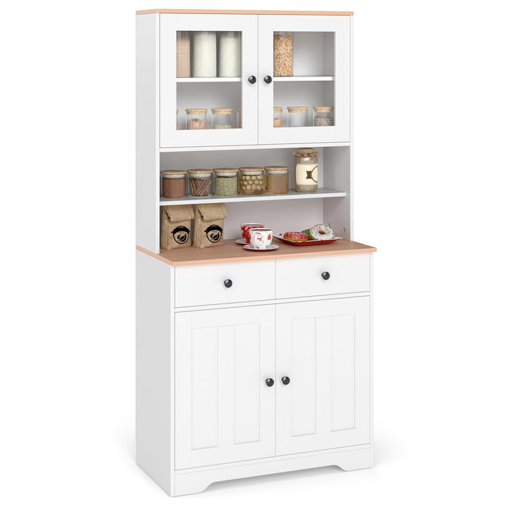 Giantex 67" Kitchen Pantry Cabinet for Dining Room