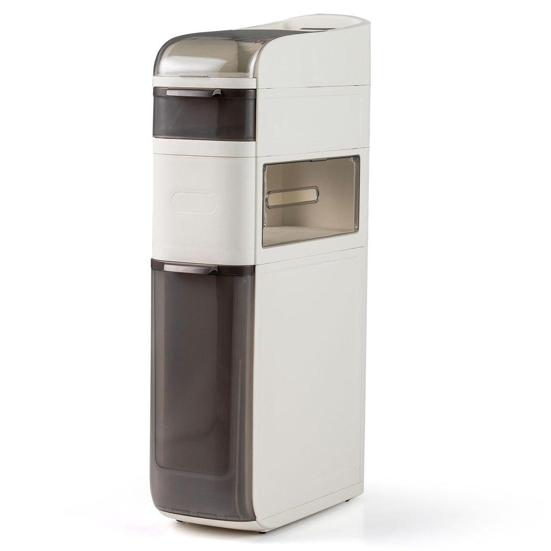 Giantex 4-Tier Narrow Bathroom Storage Cabinet with Drawers and Tissue Box