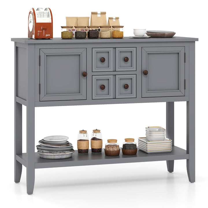 Giantex Sideboard Buffet Cabinet with Storage, 42’’ Wood Credenza