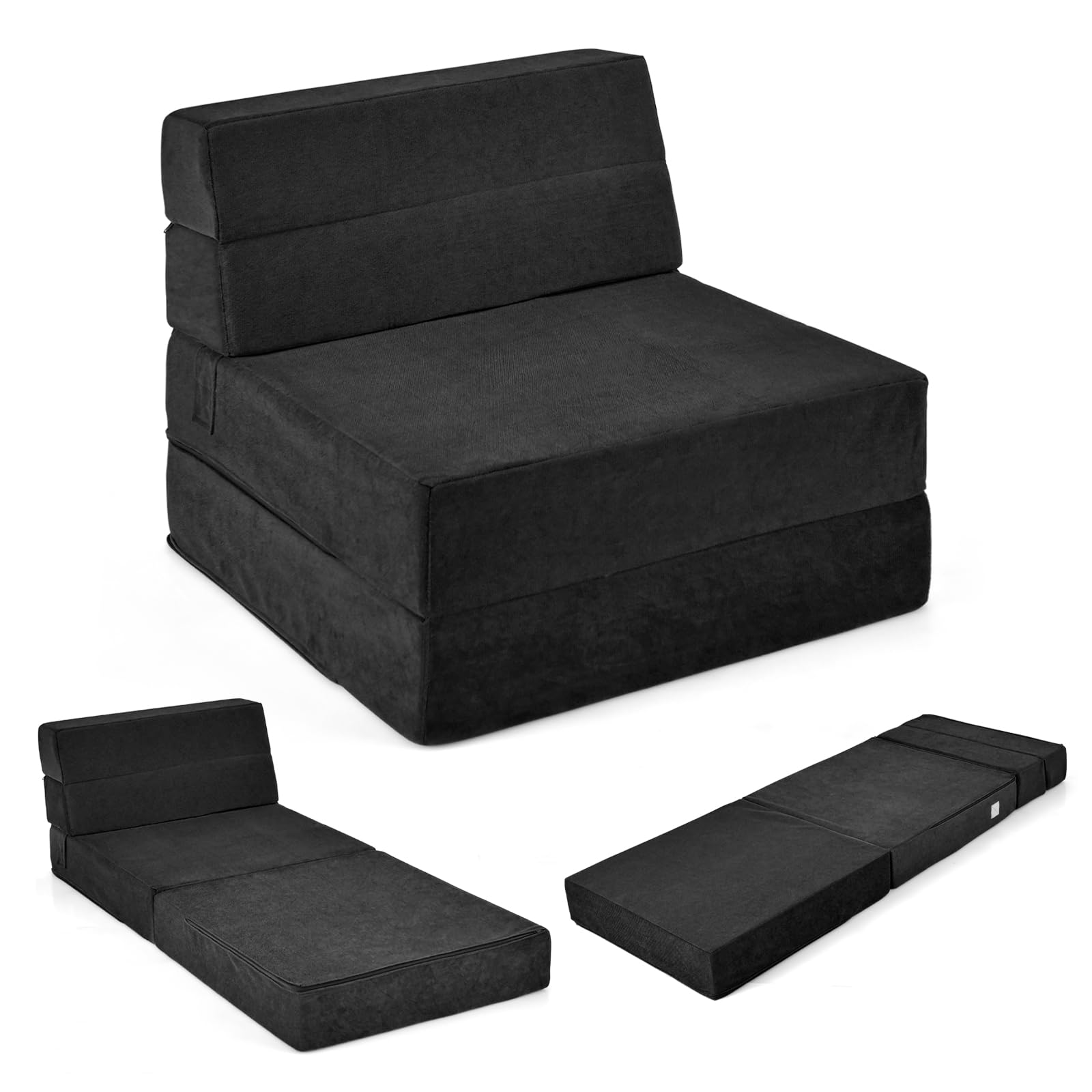 Giantex Fold Down Sofa Bed Floor Couch Foam Folding Modern Futon Chaise Lounge