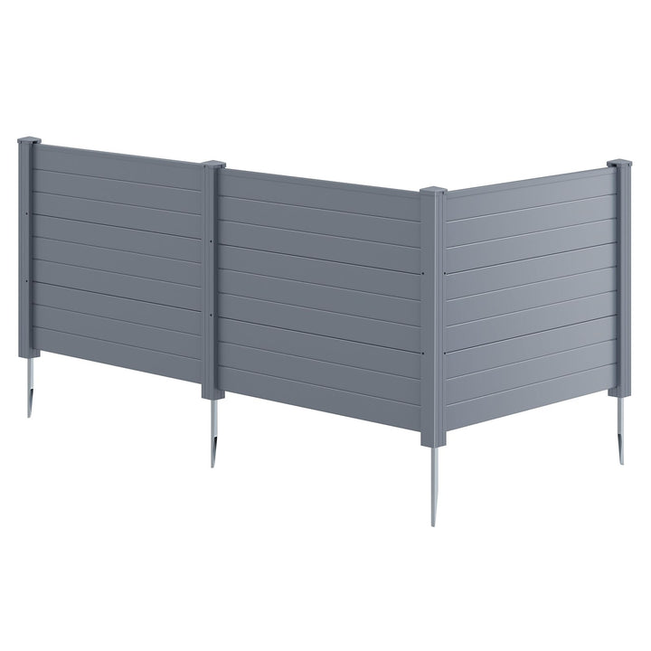 Giantex No-Dig Air Conditioner Fence with Metal Stakes 48''W x 36''H