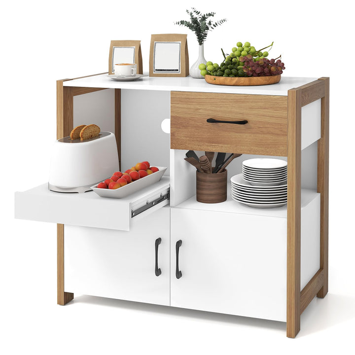 Giantex Buffet Sideboard with Pull-Out Shelf