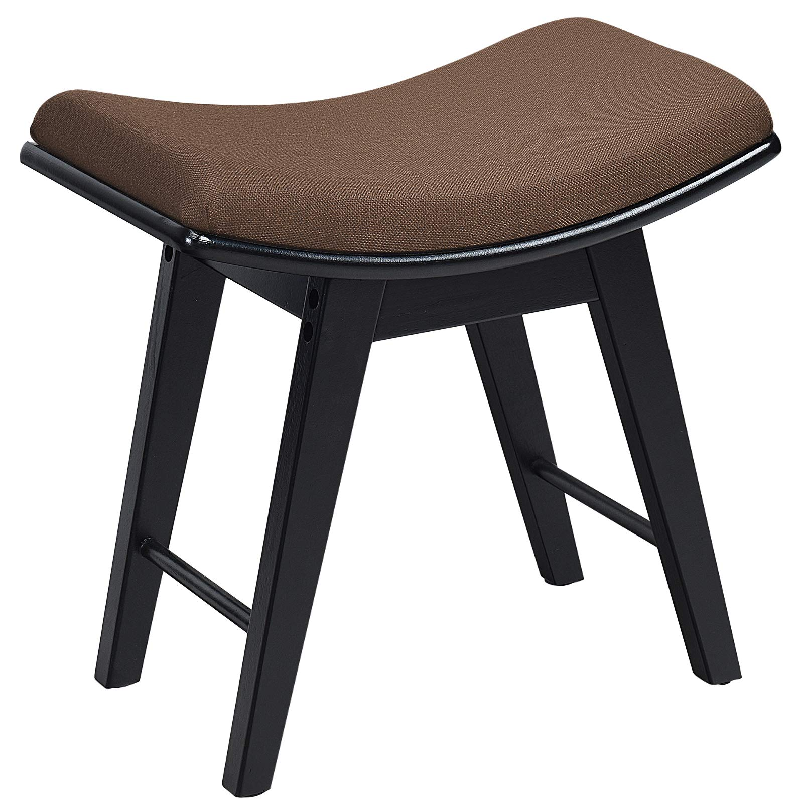 CHARMAID Vanity Stool, Makeup Dressing Stool with Concave Seat Surface