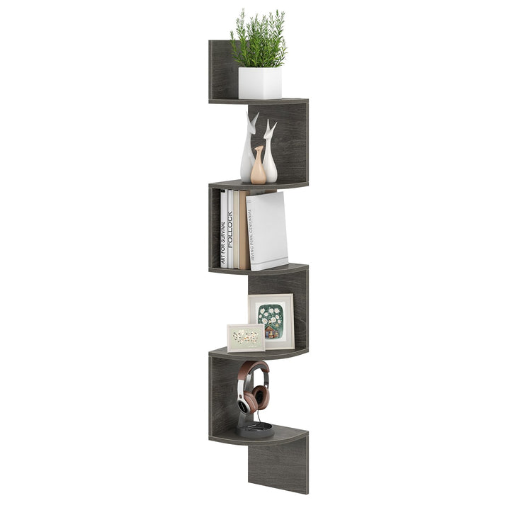 Giantex Corner Shelf Wall Mounted Set of 1/2