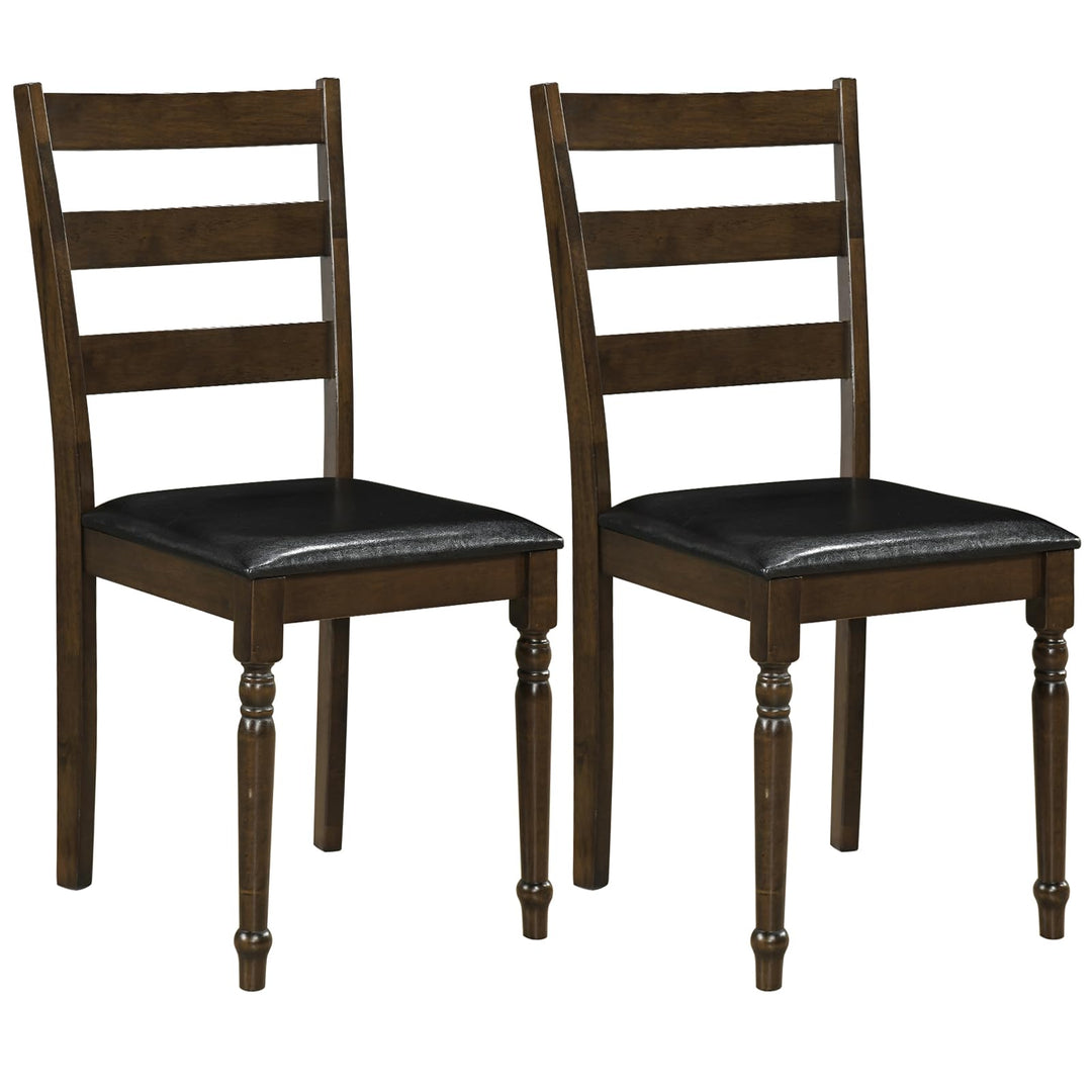GIANTEX Wood Dining Chairs Set w/Soft Padded Seat &amp; Ergonomic Backrest