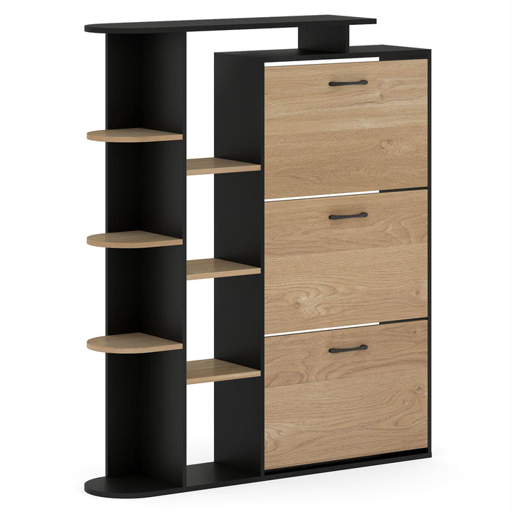 Giantex Shoe Cabinet with 3 Flip Drawers