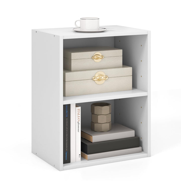 Giantex Bookshelf and Bookcase 2-layer Storage Shelf