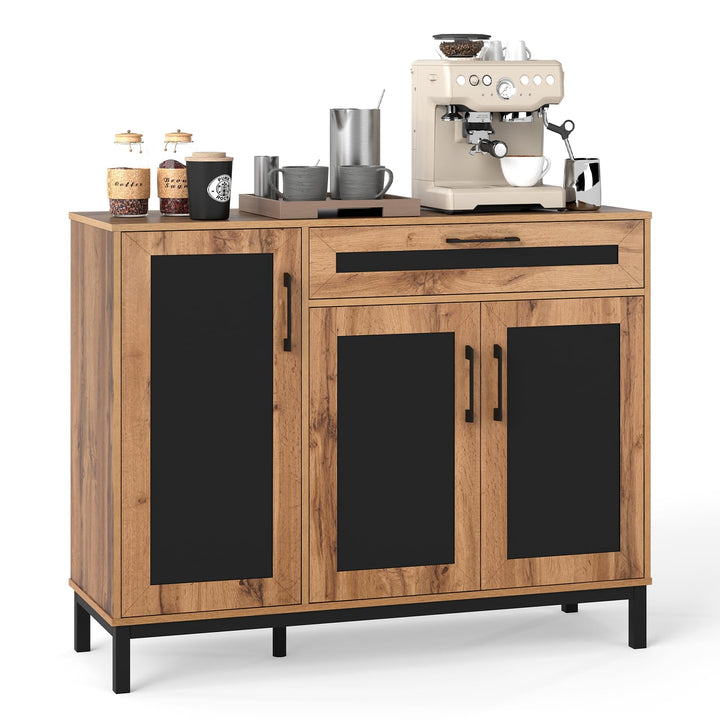 Giantex 48" Buffet Cabinet with Storage 3-Door Large Farmhouse Sideboard