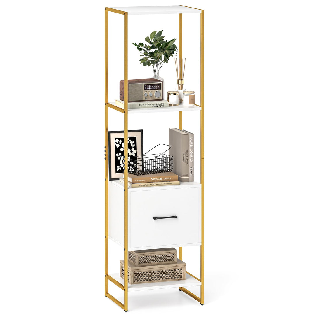 Giantex Bookshelf with Drawer