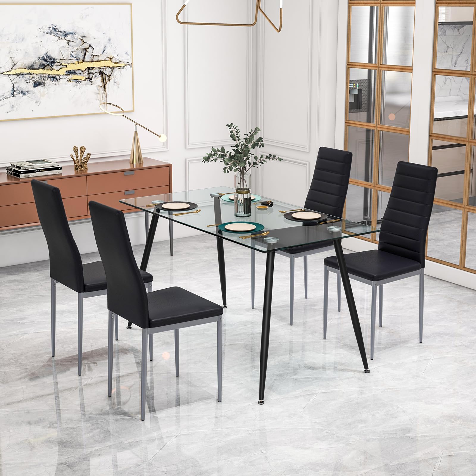Giantex 5-Piece Dining Table Set