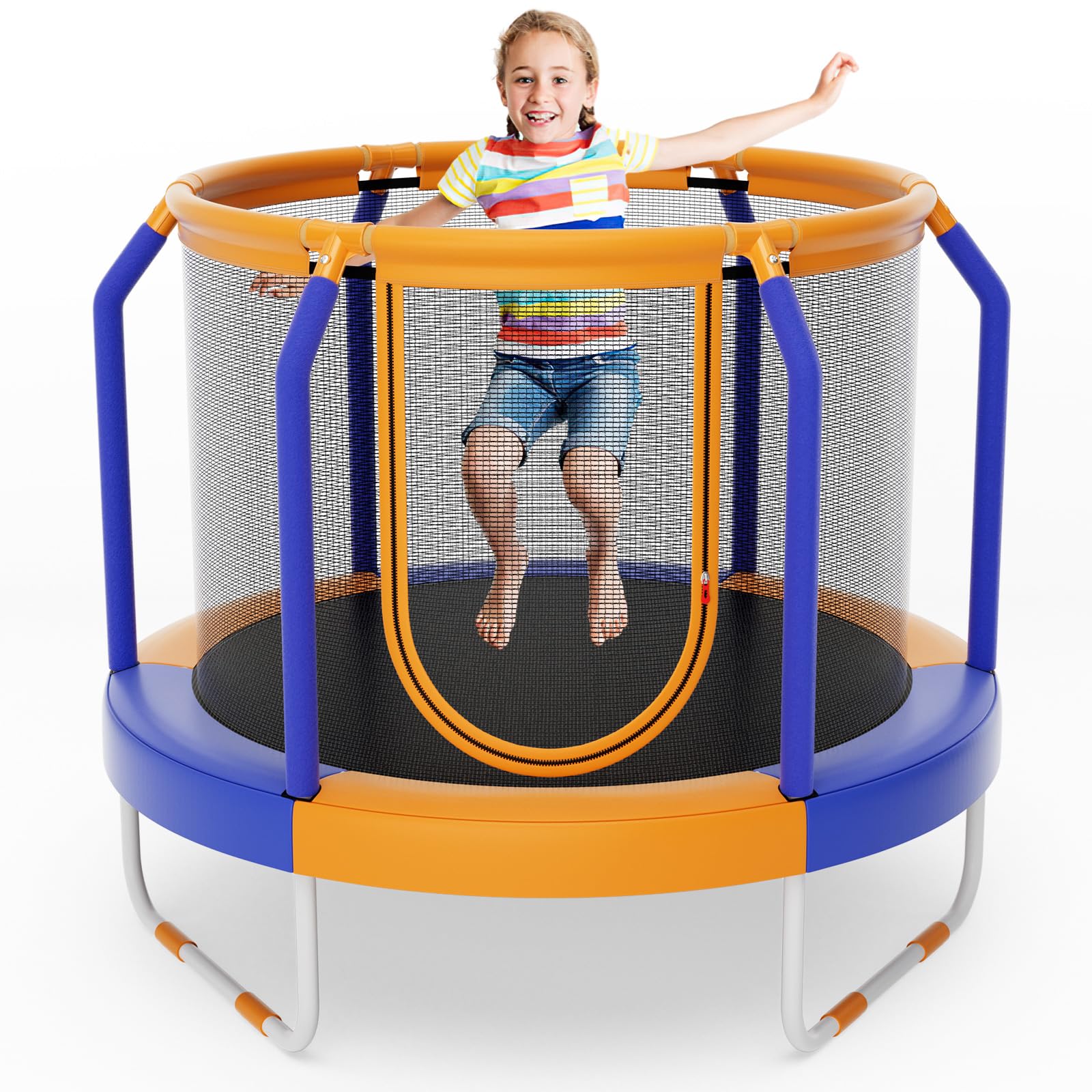 Giantex 48" Trampoline for Kids, Toddler Trampoline with Safety Enclosure Net, Max Load 265 Lbs