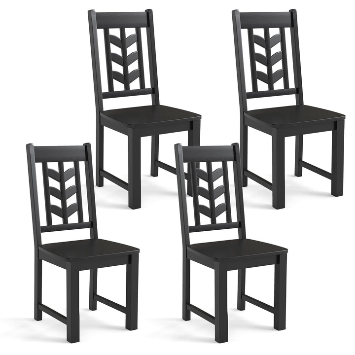 Giantex Wooden Dining Chairs Set of 2/4