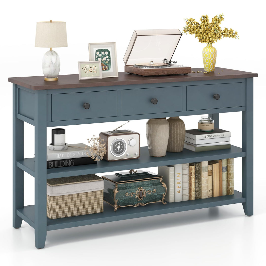 Giantex 50" Farmhouse Entryway Table, Narrow Console Table