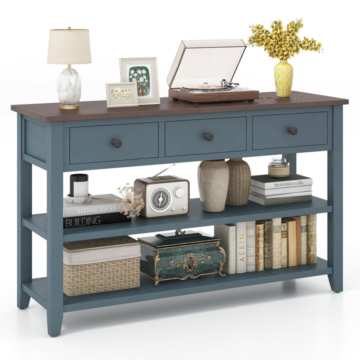 Giantex 50" Farmhouse Entryway Table, Narrow Console Table