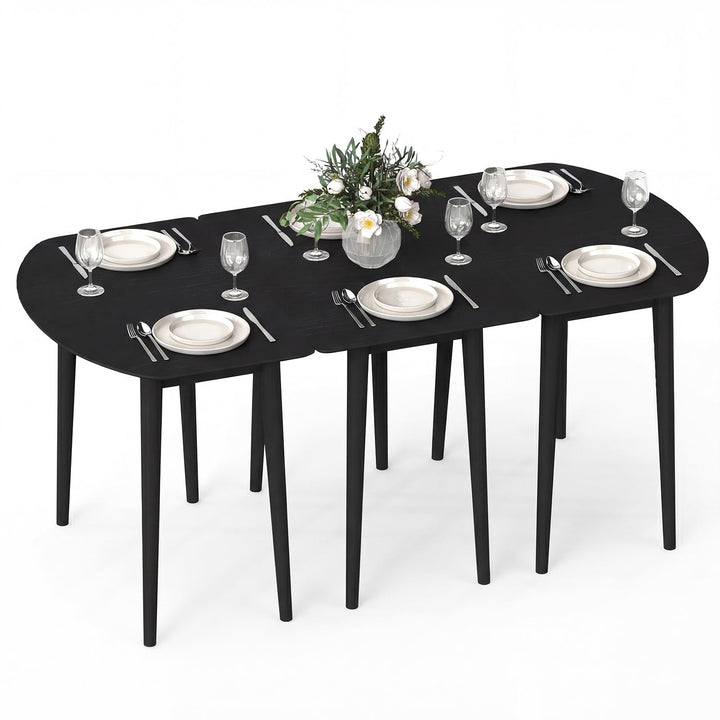 Giantex Extendable Dining Table for 6-8 People 68" Farmhouse Kitchen Table